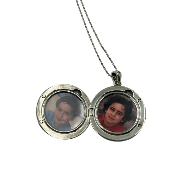 BRIGHTON FLOWER OF LIFE CONVERTIBLE LOCKET NECKLACE - Picture 4 of 4